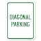 Signmission Diagonal Parking Heavy-Gauge Aluminum Rust Proof Parking Sign, 18" x 24", A-1824-24190 A-1824-24190 - alternate 1